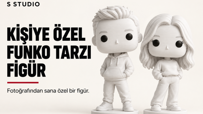 fotoğrafınıza özel Funko tarzı tasarlayıp, baskı alabilirim