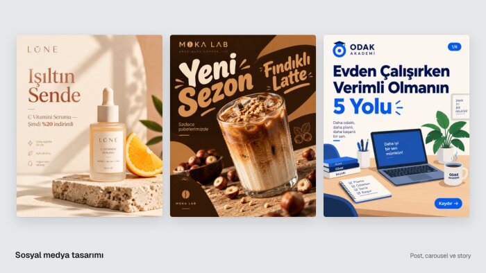 markan için dikkat çeken sosyal medya tasarımları yaparım