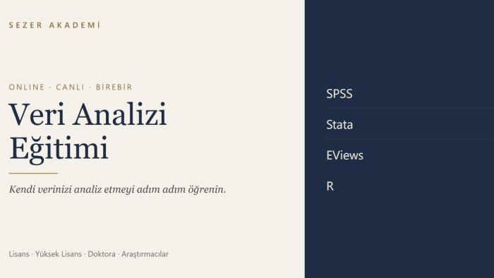 online canlı veri analizi eğitimi veririm