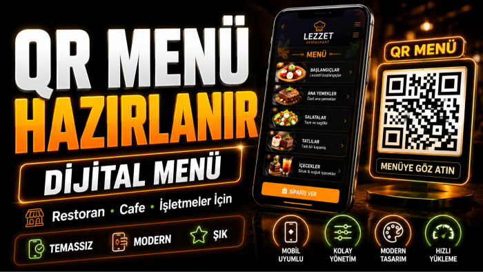işletmenize özel QR menü hazırlayabilirim