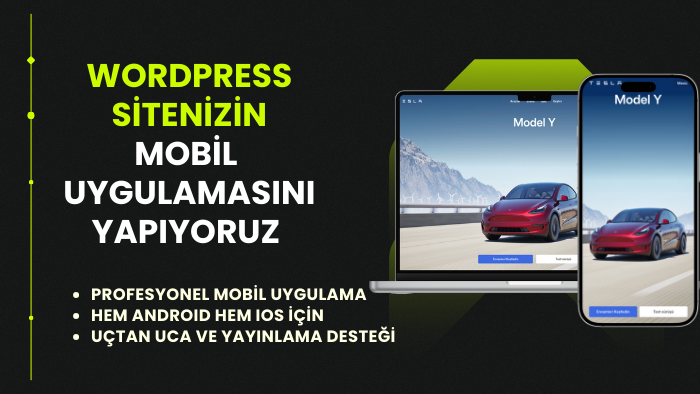 Wordpress sitenizin mobil uygulamasını yaparım