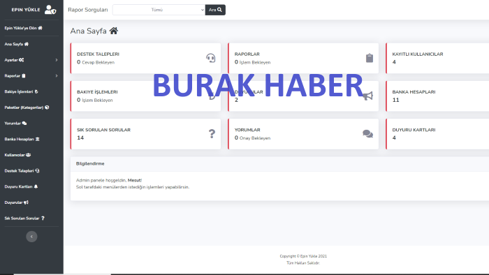 web sitelerinizin ihtiyacına uygun admin paneli yapabilirim