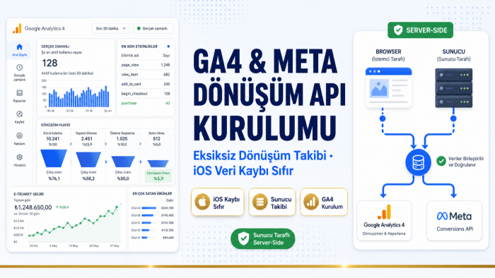 google analytics 4 ve meta dönüşüm api kurulumu yaparım