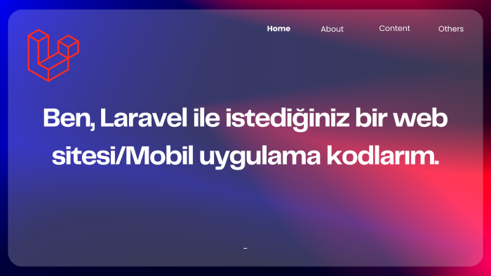 Laravel ile istediğiniz türden websitesi yaparım
