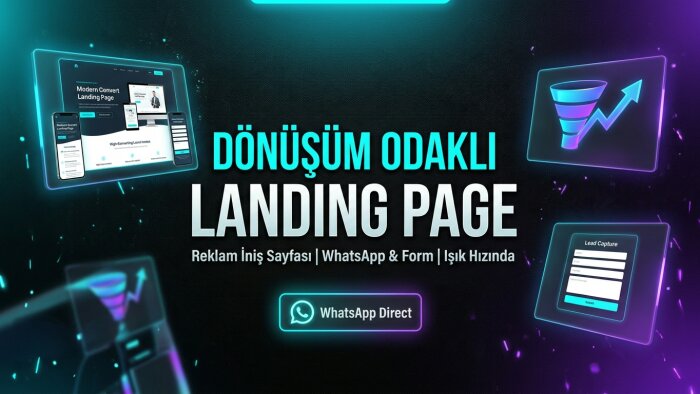 reklamlarınız için yüksek dönüşümlü landing page yapabilirim