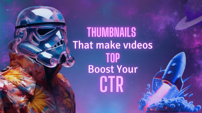 yüksek CTR'lı YouTube Thumbnails tasarımları yaparım
