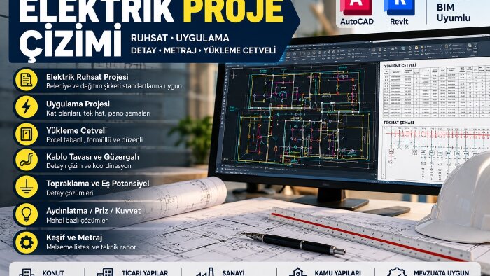 elektrik projelerinizi profesyonel olarak çizerim