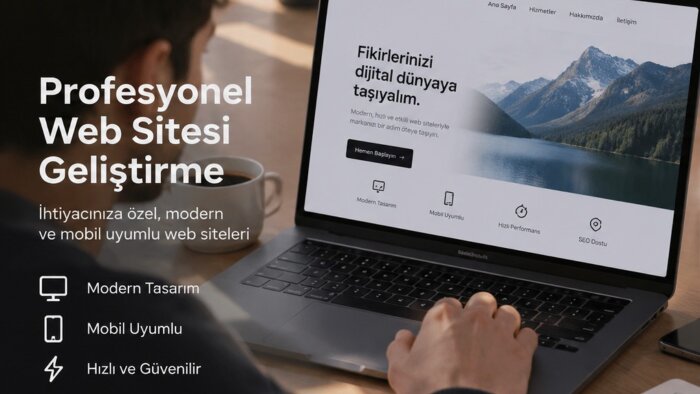 modern, mobil uyumlu ve profesyonel web siteler geliştiririm