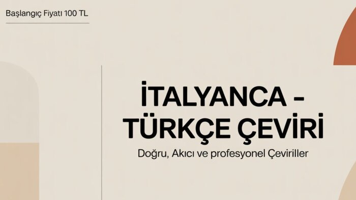İtalyanca-Türkçe çeviri yaparım