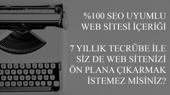web siteniz için SEO uyumlu içerik üretirim