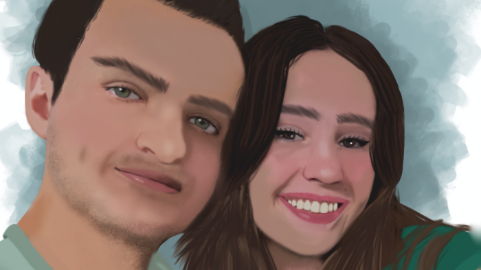 çift portresi çizerim