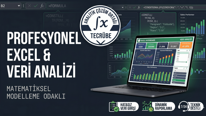 veri girişi, analizi ve görselleştirmesi yaparım