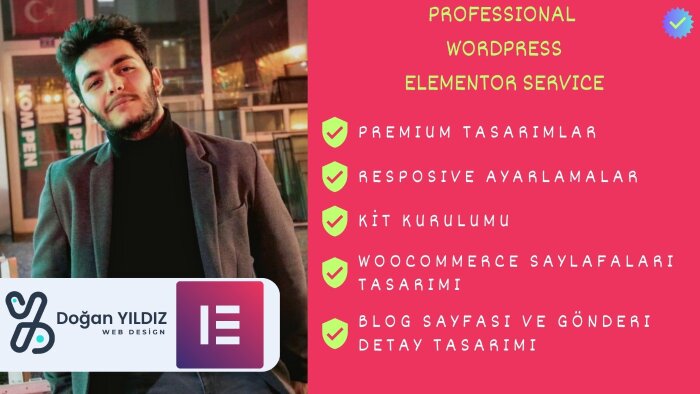 Figma ve PSD tasarımlarınızı Elementor ile hayata geçiririm