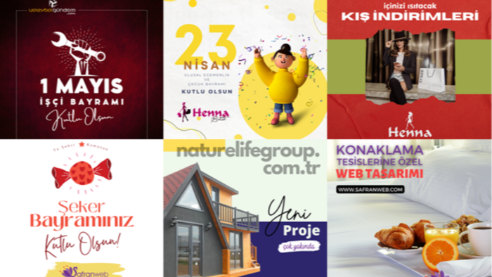 sosyal medya grafiklerinizi hazırlıyorum