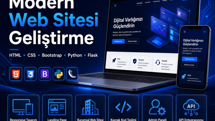 modern ve responsive web siteleri geliştiririm