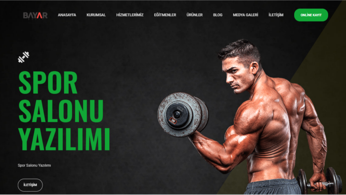 spor salonu web sitesi yaparım