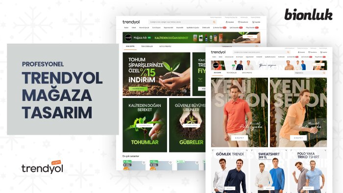 Trendyol mağaza tasarımlarınızı hazırlarım