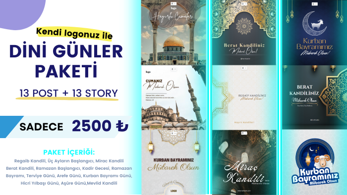 dini günler paketi hazırlarım