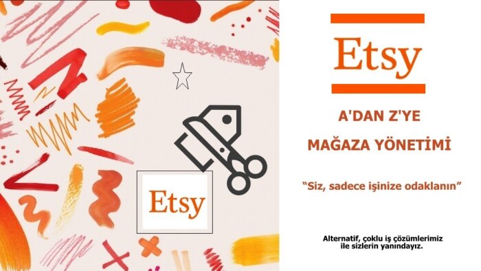 Etsy mağaza yönetimizi A'dan Z'ye yaparım