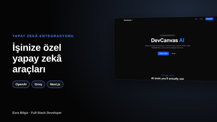 openai ve groq ile size özel yapay zekâ aracı geliştiririm