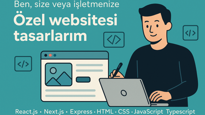 size veya işletmenize özel websitesi tasarlarım