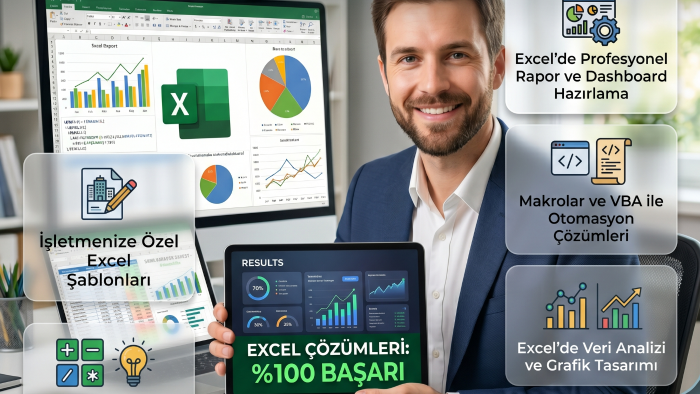 EXCEL ve VBA tabanlı ile istediğiniz her şeyi yapabilirim