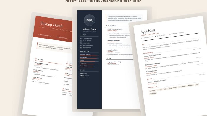 profesyonel CV ve etkili ön yazı hazırlarım