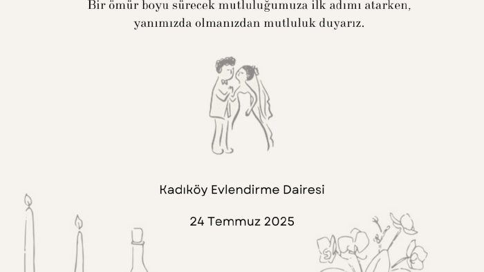 minimal davetiye tasarımları yapıyorum