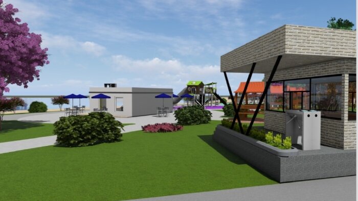 villa bahçesi, park, çocuk oyun alanı ve detaylar tasarlarım