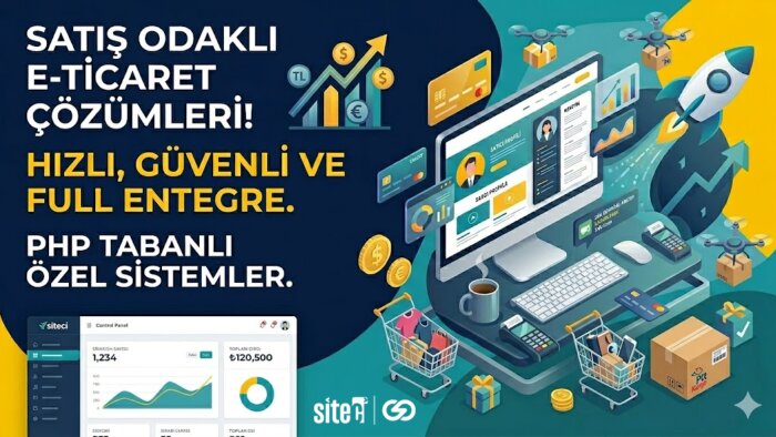 size özel satış odaklı php e-ticaret sitesi yapabilirim