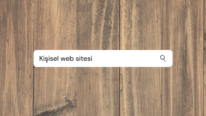 kişisel web sitesi kurarım