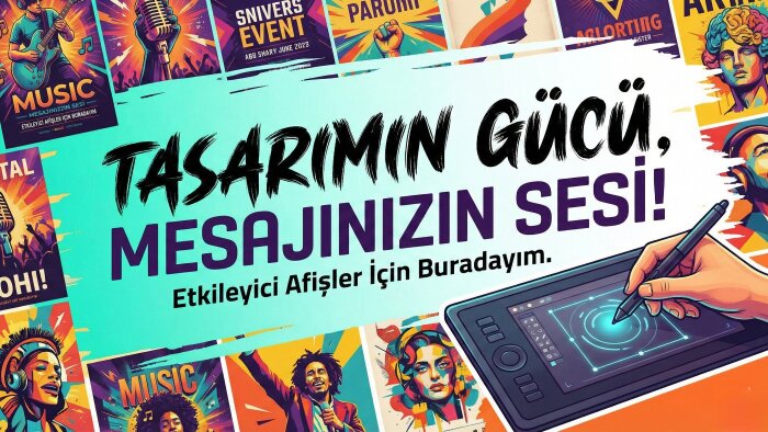 kurumsal iletişimini afiş tasarımıyla desteklerim