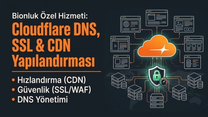 cloudflare dns, ssl ve cdn kurulumunu yaparım