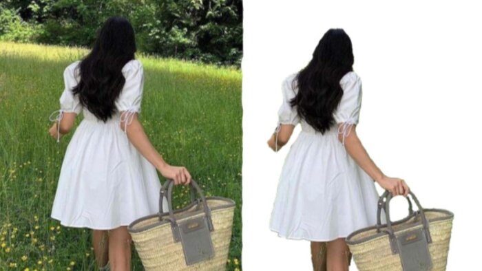fotoğrafta nesneyi seçip arka planı temizleyebiliyorum