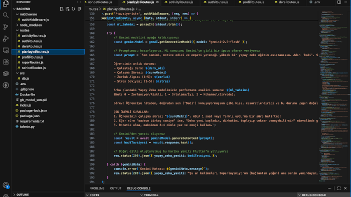 Node.js, Express.js ve veritabanı hatalarınızı çözerim