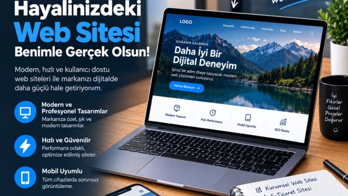 web sitenizi tasarlayıp yayınlayabilirim
