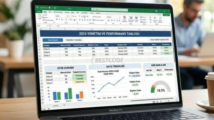 Excel ile gelişmiş dashboard ve veri analizi yaparım