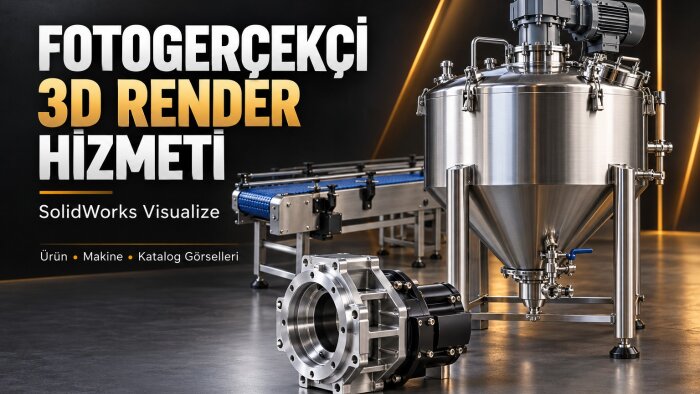 ürün ve makineler için fotogerçek 3D render hazırlayabilirim