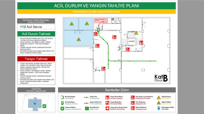 binalarınızda gereken acil tahliye planı yapabilirim