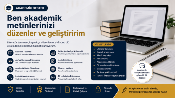 akademik içeriklerinizi profesyonelce düzenlerim