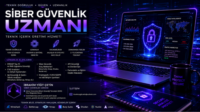 siber güvenlik ve bilişim için teknik içerik yazabilirim