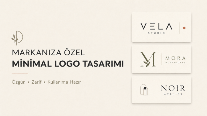 markanıza özel minimalist logo tasarlayabilirim
