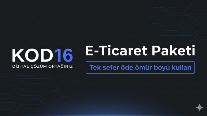 profesyonel anahtar teslim e-ticaret sitesi yapıyorum