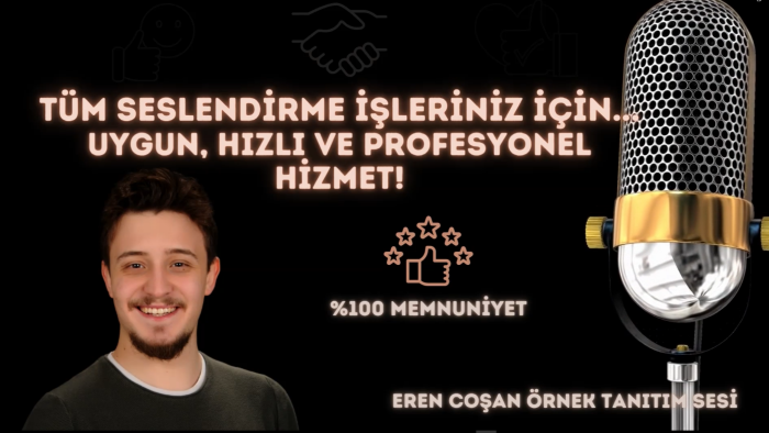 seslendirme işleriniz için profesyonel seslendirme yaparım