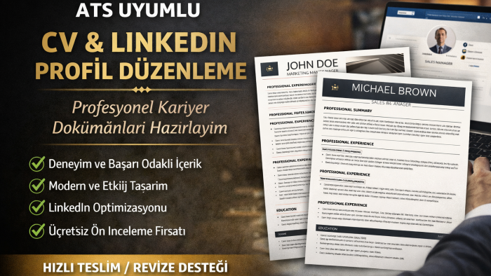 ATS filtrelerini dikkate alarak TR| EN  CV hazırlıyorum
