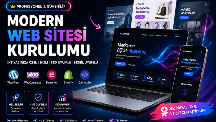 sizin hayal ettiğiniz web sitesini yaparım