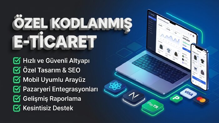 ihtiyacınıza özel modern e-ticaret siteleri kodlarım