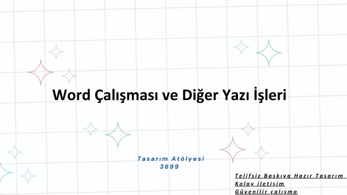 profesyonel word çalışmaları ve yazı işleri yapabilirim