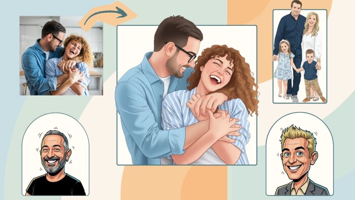  fotoğraflarınız illustrasyon portrelere dönüştürürüm