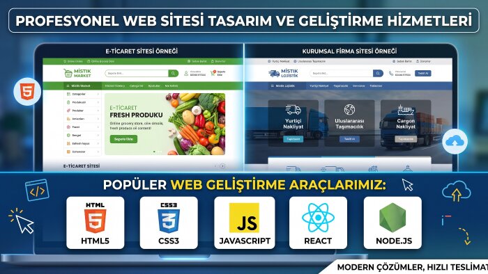 size özel web sitesi geliştiriyorum